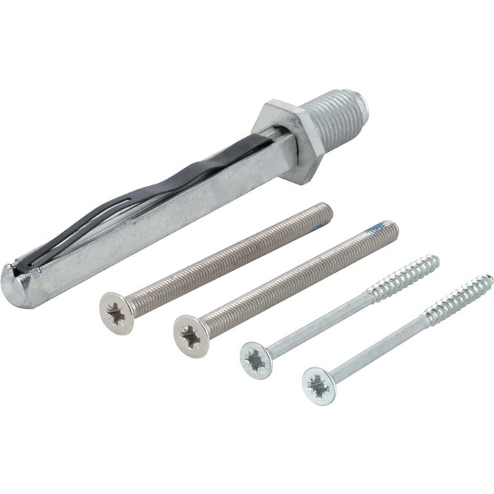 Produktabbildung: HOPPE Befestigungsset Sertos® K/G, Vierkant 8 x 80 mm, 50-55 mm M5 x 65 + 4,0 x 60