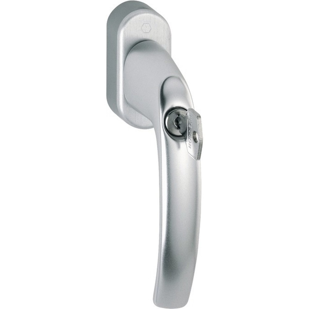 Produktabbildung: HOPPE Fenstergriff Atlanta 0530S/US952, 32-42 mm, Aluminium F1 / naturfarbig, abschließbar
