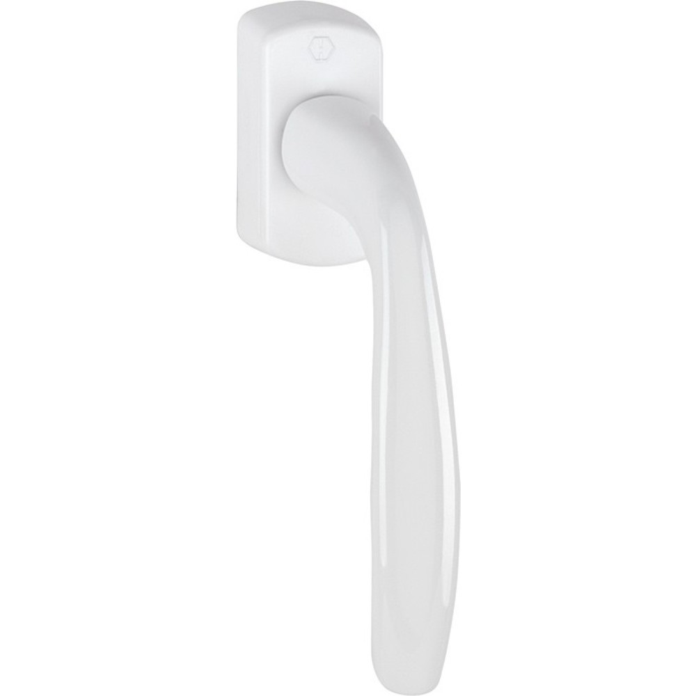 Produktabbildung: HOPPE Fenstergriff New York 0810/US10, 32-42 mm Secustik® / VarioFit®, Aluminium F9016 / verkehrsweiß, Standard