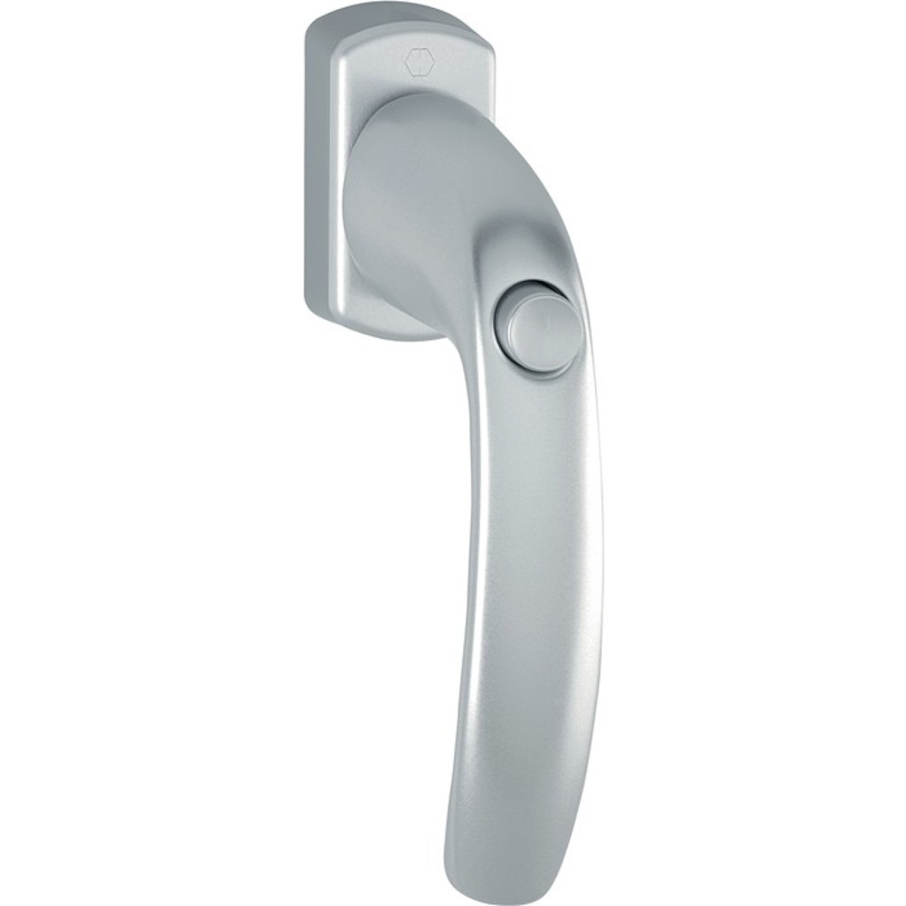 Produktabbildung: HOPPE Fenstergriff New York 0810SV/U10, 32 mm, Aluminium F9016 / verkehrsweiß, selbstsperrend