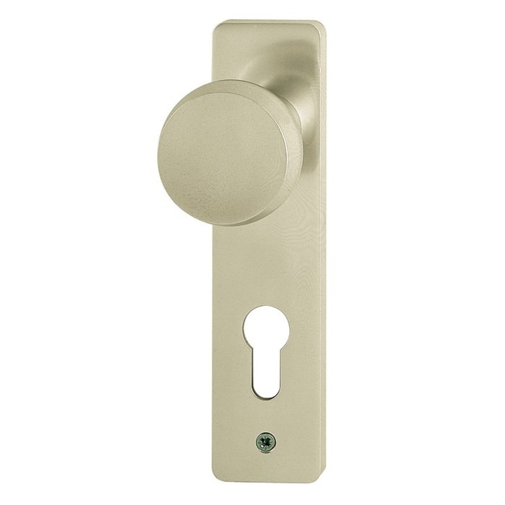 Produktabbildung: HOPPE Knopfkurzschild 58/202K, Entfernung 72 mm PZ, Aluminium F1