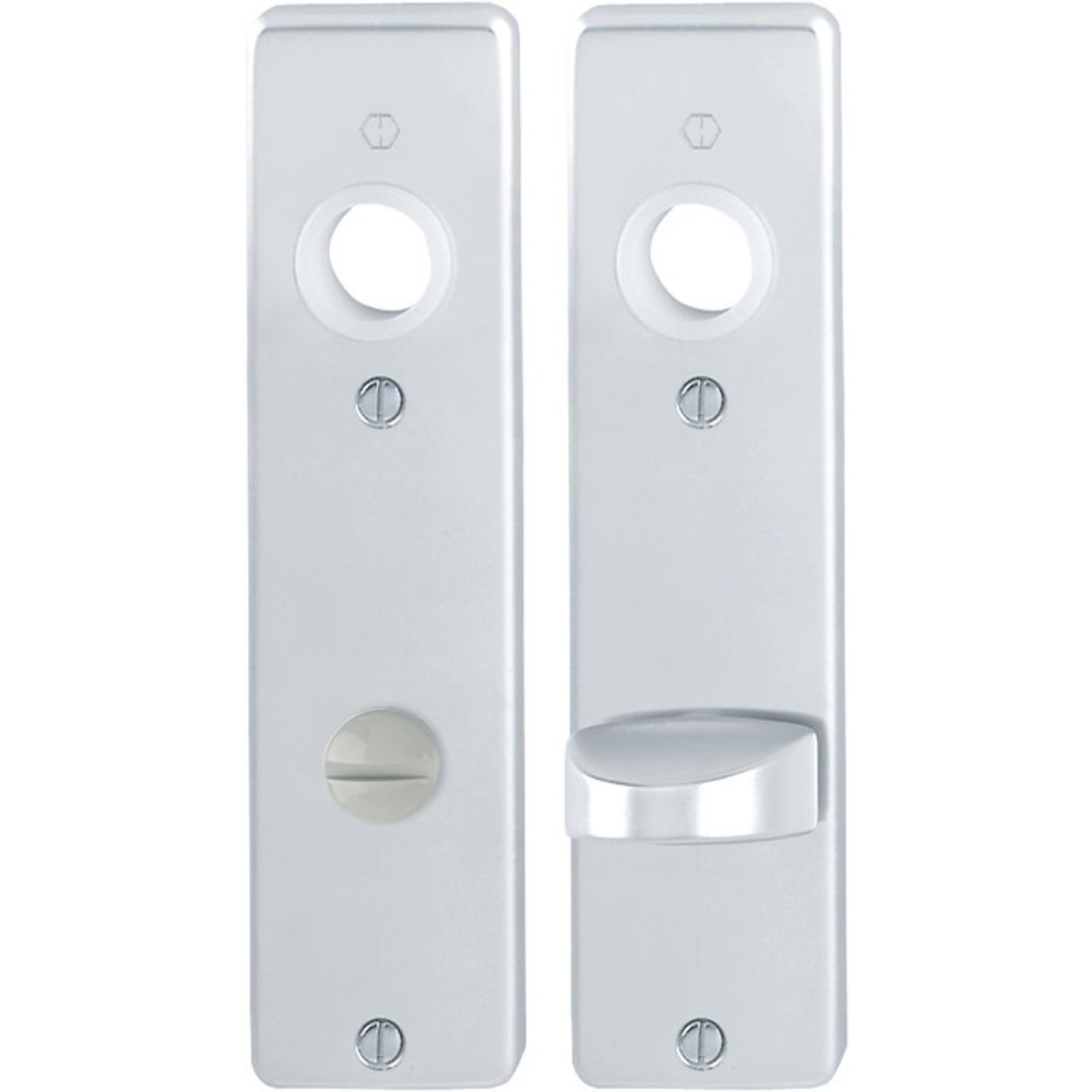 Produktabbildung: HOPPE Kurzschildpaar 202KP, SK/OL, Aluminium F1