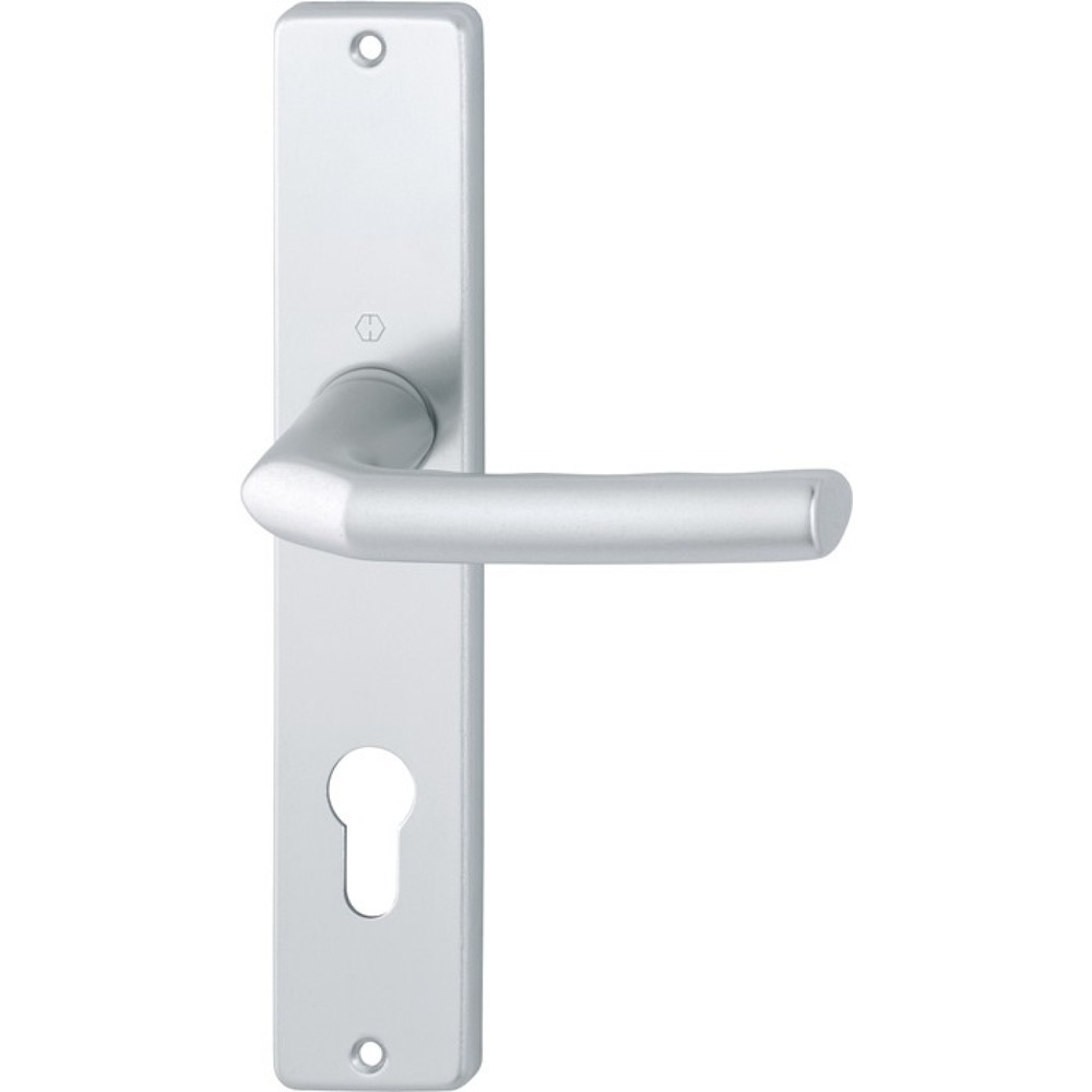Produktabbildung: HOPPE Langschildgarnitur Birmingham 1117/202SP, PZ 72 mm, Aluminium F1, DIN links / rechts