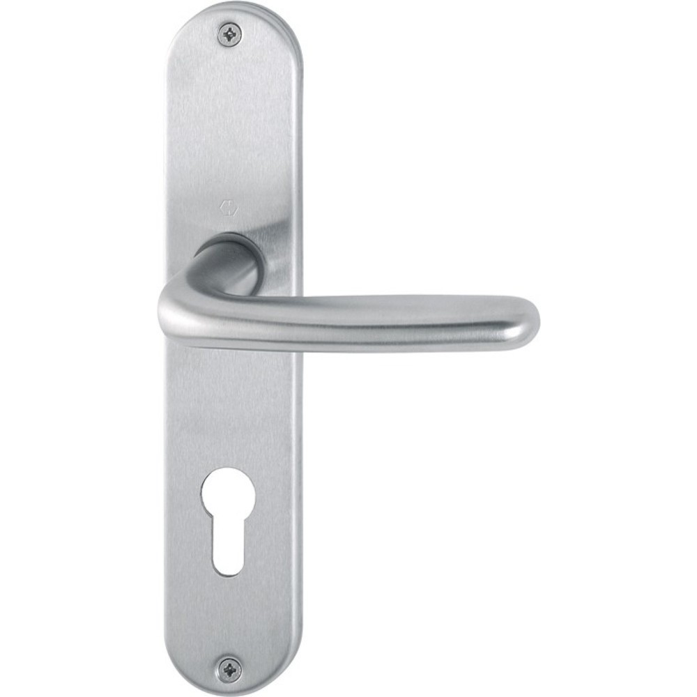 Produktabbildung: HOPPE Langschildgarnitur Cardiff E1850Z/302, PZ 72 mm, Edelstahl F69, DIN links / rechts