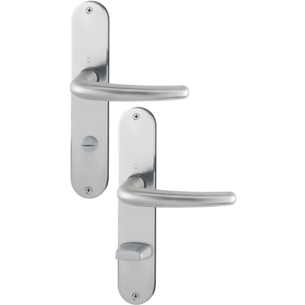 Produktabbildung: HOPPE Langschildgarnitur Denver E1310Z/302, SK/OL 78 mm, Edelstahl F69, DIN links / rechts
