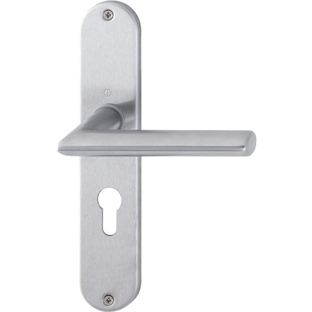 Produktabbildung: HOPPE Langschildgarnitur Stockholm E1140Z/302, PZ 72 mm, Edelstahl F69, DIN links / rechts