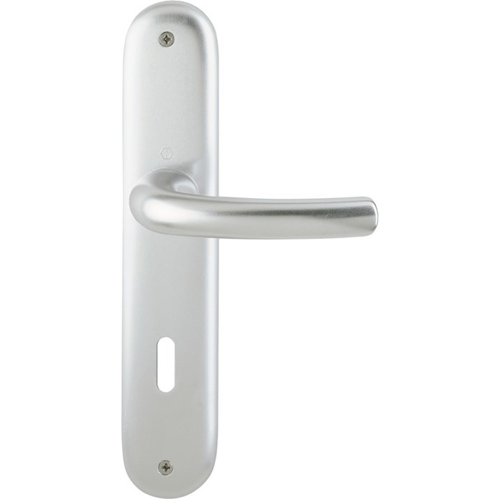 Produktabbildung: HOPPE Langschildgarnitur Tôkyô 1710/273P, OB 72 mm, Aluminium F1, DIN links / rechts