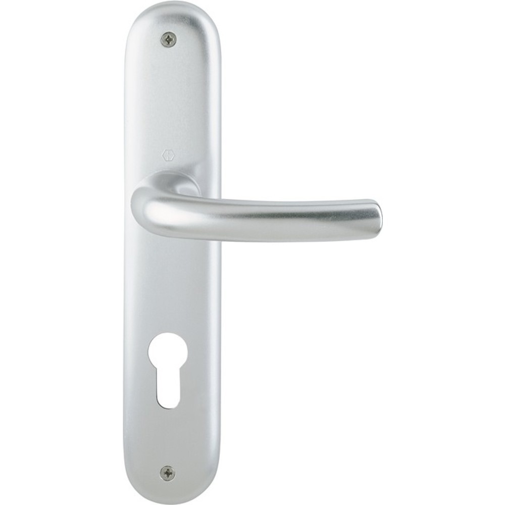 Produktabbildung: HOPPE Langschildgarnitur Tôkyô 1710/273P, PZ 72 mm, Aluminium F1, DIN links / rechts
