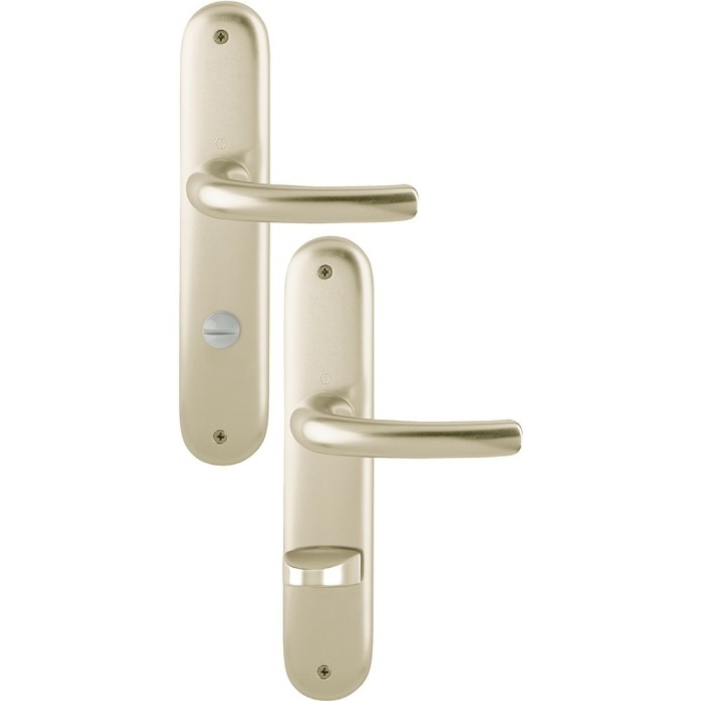Produktabbildung: HOPPE Langschildgarnitur Tôkyô 1710/273P, SK/OL 78 mm, Aluminium F2, DIN links / rechts