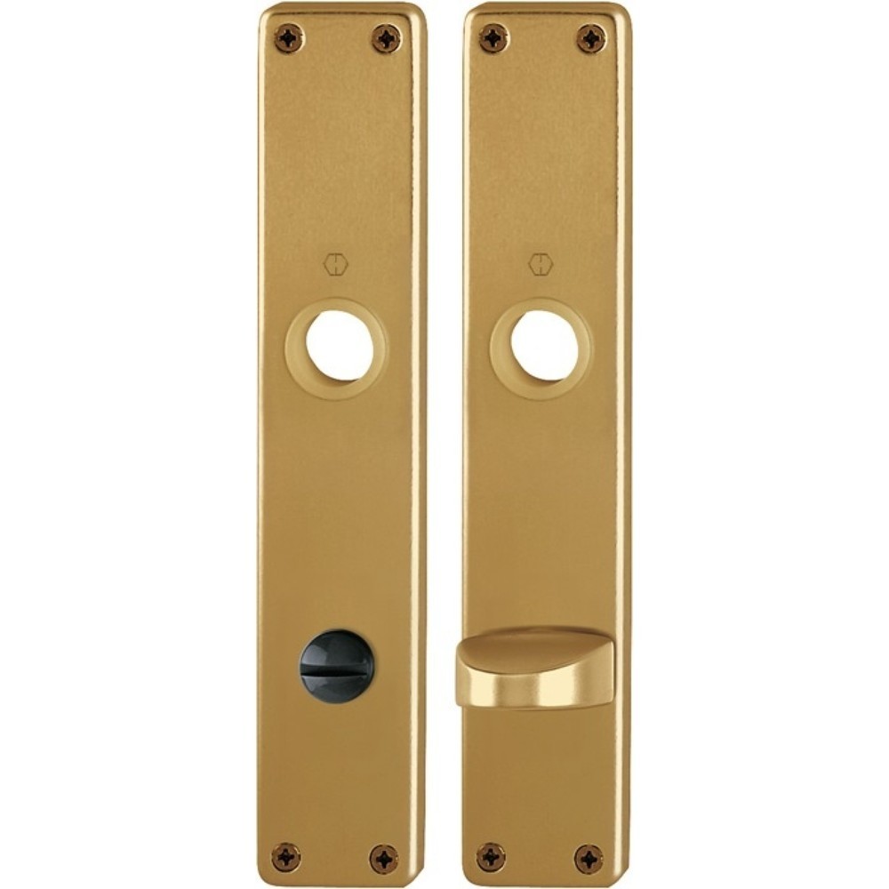Produktabbildung: HOPPE Langschildpaar 202SP, SK/OL, F4 / bronzefarbig F4, 78 mm