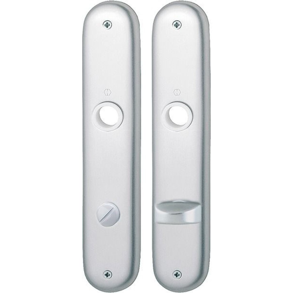 Produktabbildung: HOPPE Langschildpaar 273P, SK/OL, F1 / naturfarbig F1, 78 mm