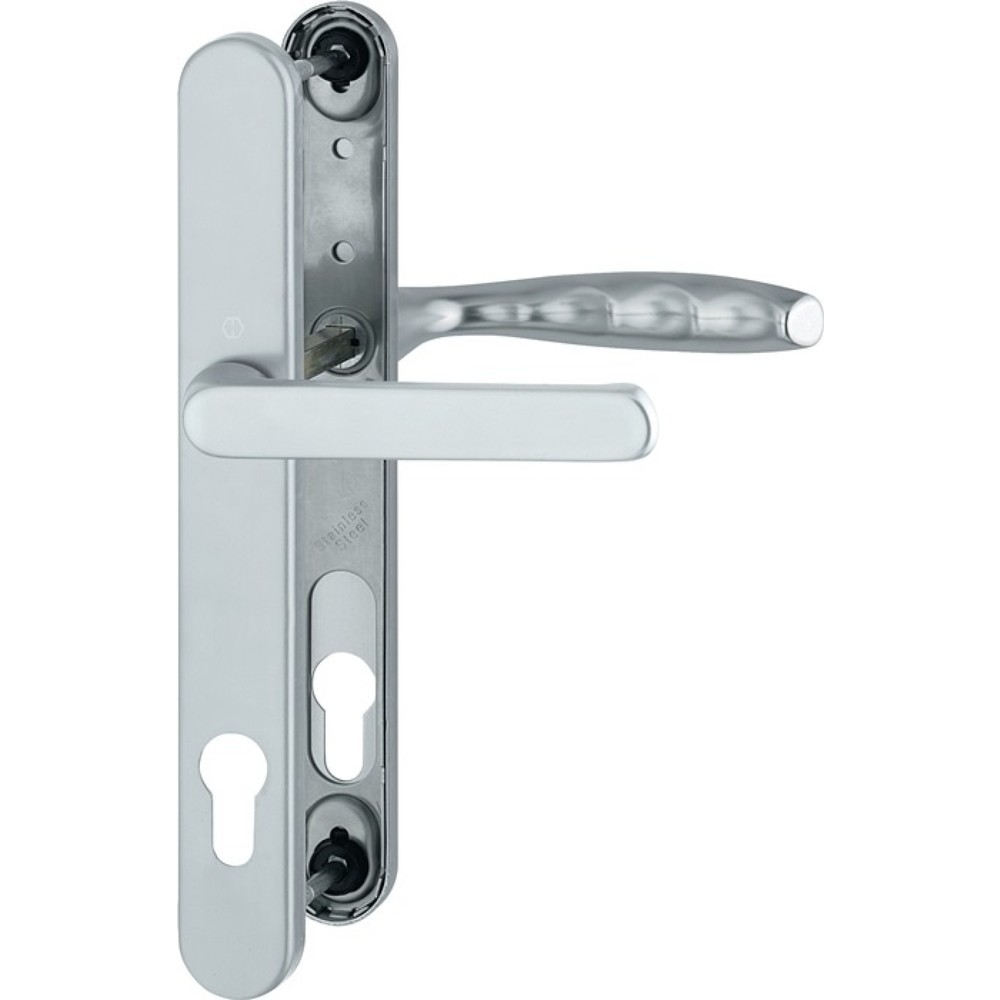 Produktabbildung: HOPPE Profiltürgarnitur New York 099KH/3346/1810, PZ, Aluminium F1, für Türstärke 67-72 mm