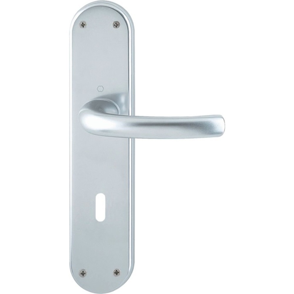 Produktabbildung: HOPPE Renovationsgarnitur Tôkyô 1710/3334, OB Vierkant 8 mm, Aluminium F1, Entfernung 72 mm