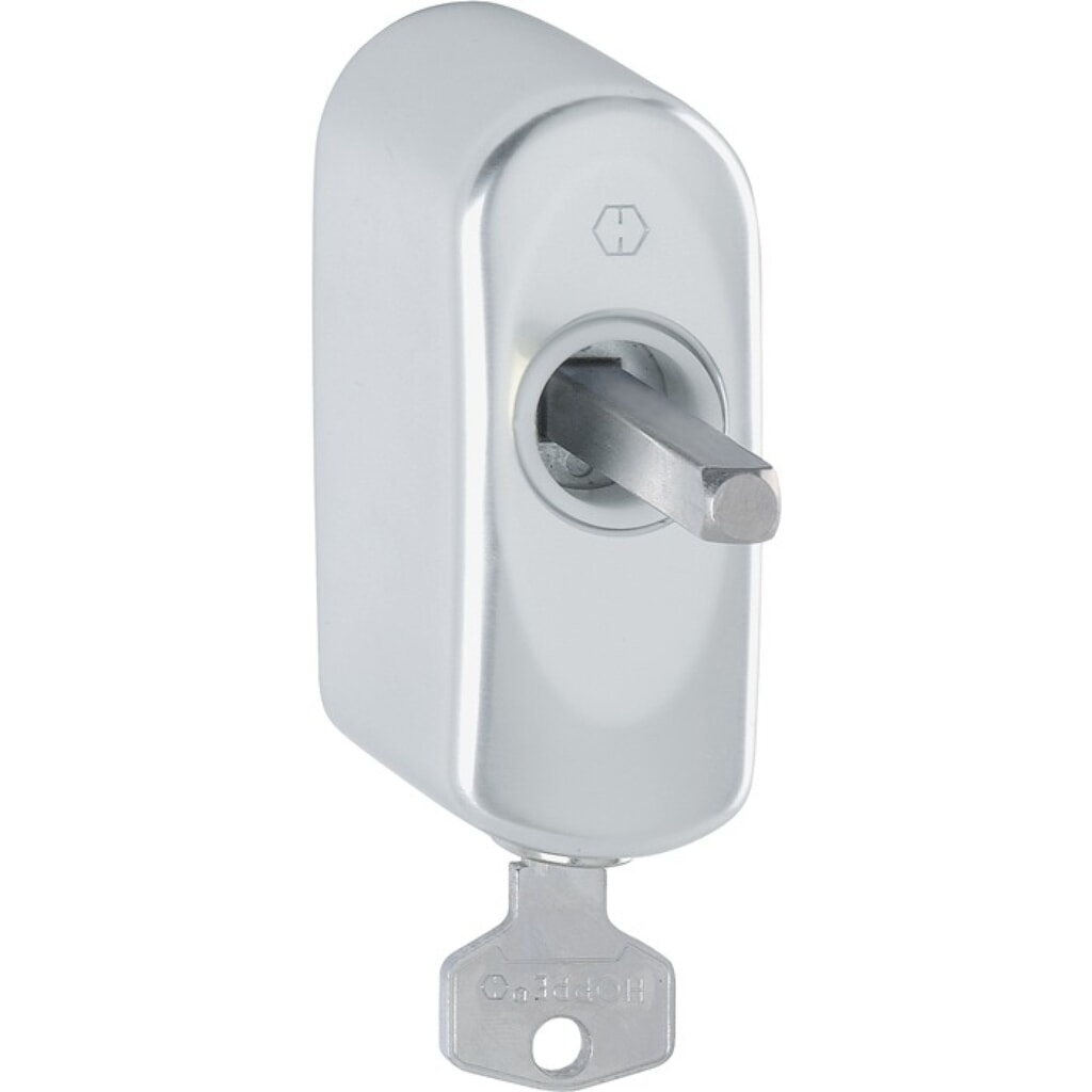 Produktabbildung: HOPPE Rosette AUS950S 100NM, 43 mm SecuSelect® / Secu100® / Secustik®, Aluminium F1 / naturfarbig, abschließbar