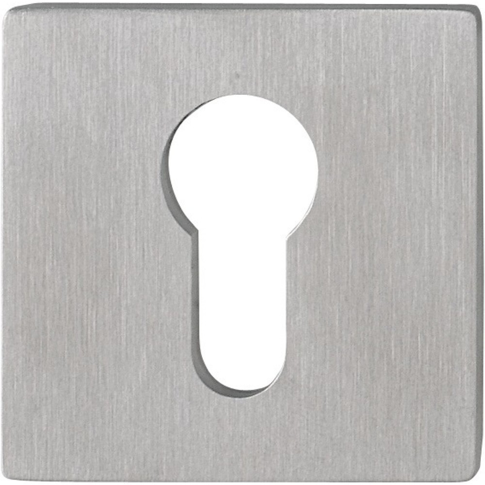 Produktabbildung: HOPPE Schlüsselrosetten-Paar E848NS, Schildstärke 2 mm PZ, Edelstahl F69, quadratisch