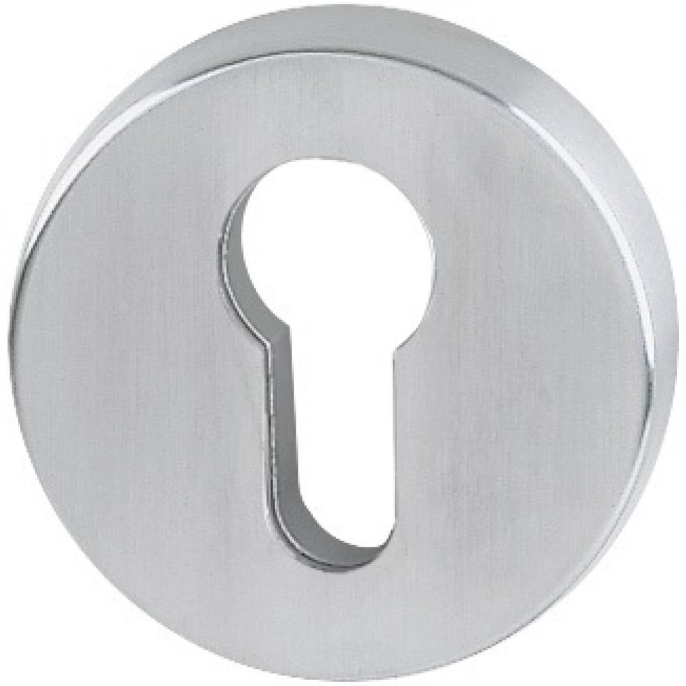 Produktabbildung: HOPPE Schutz-Rosette E42NSA, rund ohne Zylinderabdeckung, Edelstahl F69, Stärke 12 mm