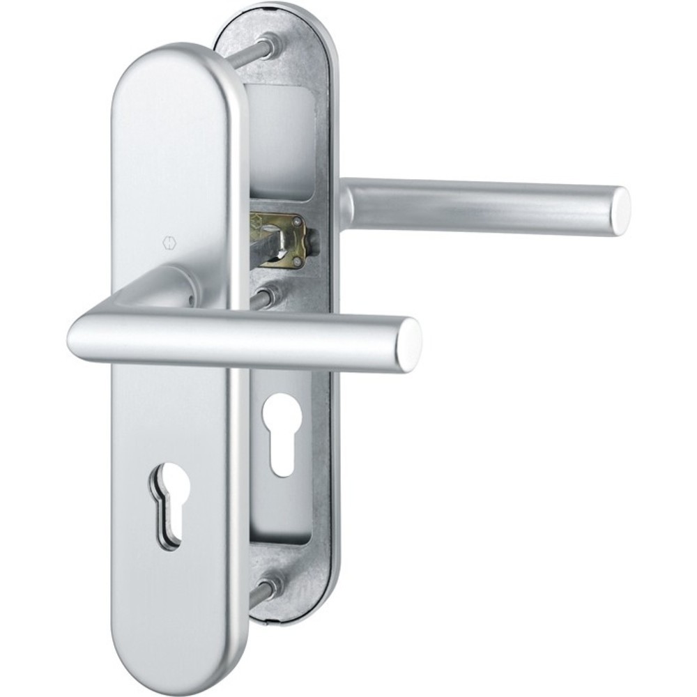 Produktabbildung: HOPPE Schutzgarnitur Amsterdam 1400/3331/3310, 72 mm, Aluminium F1, 42-47 mm