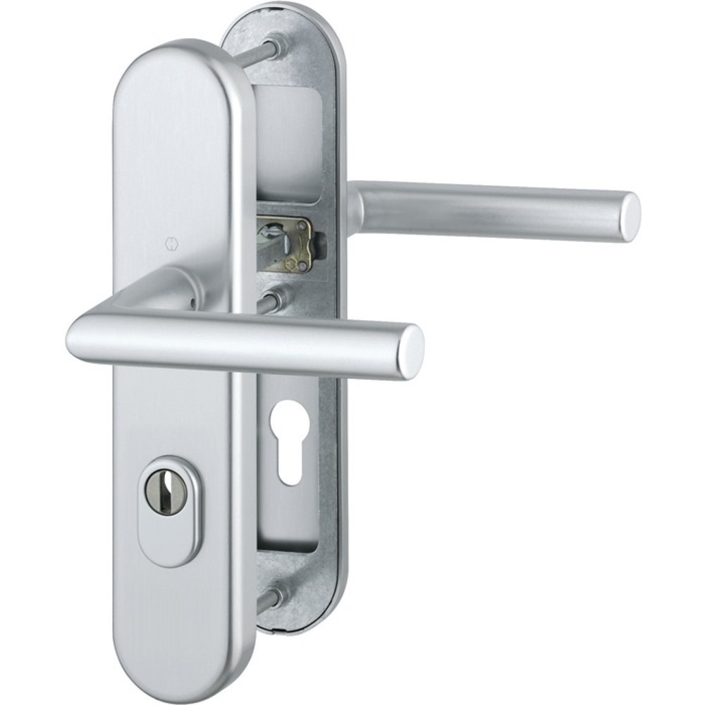 Produktabbildung: HOPPE Schutzgarnitur Amsterdam 1400/3332ZA/3310, 72 mm, Aluminium F1, 42-47 mm