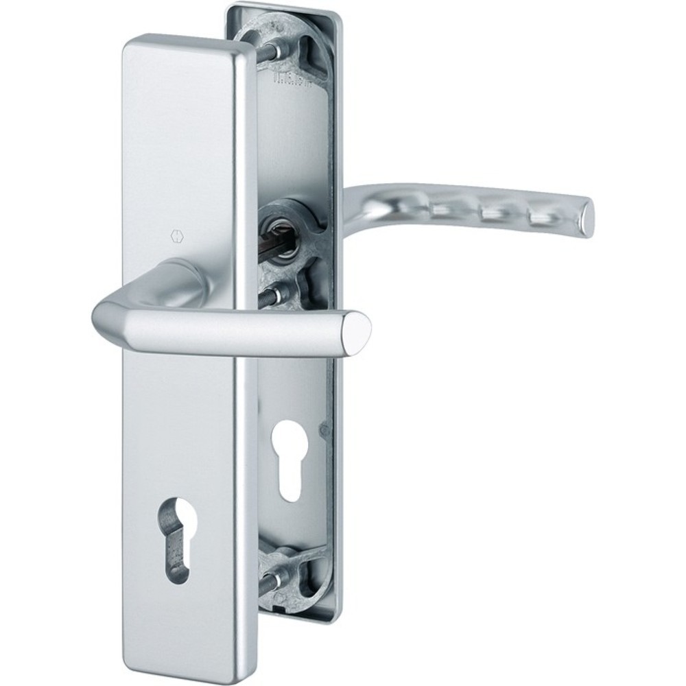 Produktabbildung: HOPPE Schutzgarnitur Birmingham 1117/2221A/2440, 92 mm, Aluminium F1, 67-72 mm