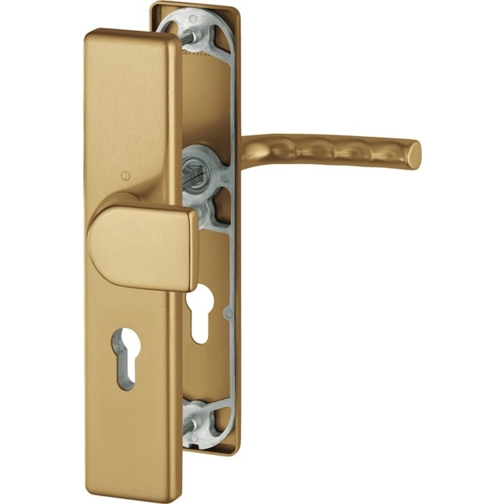 Produktabbildung: HOPPE Schutzgarnitur Birmingham 78G/2221A/2440/1117, 72 mm, Aluminium F4, 37-42 mm