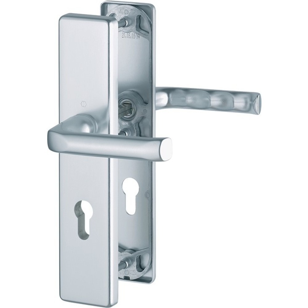 Produktabbildung: HOPPE Schutzgarnitur London 113/2221A/2440, 72 mm, Aluminium F2, 37-42 mm