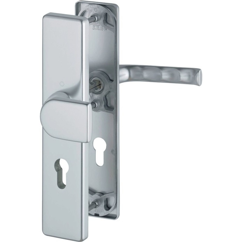 Produktabbildung: HOPPE Schutzgarnitur London 78G/2221A/2440/113, 72 mm, Aluminium F1, 37-42 mm