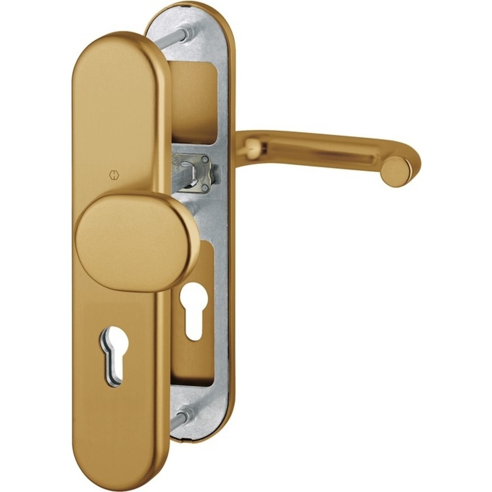 Produktabbildung: HOPPE Schutzgarnitur Paris 86G/3331/3310/138L, 72 mm, Aluminium F4, 42-47 mm