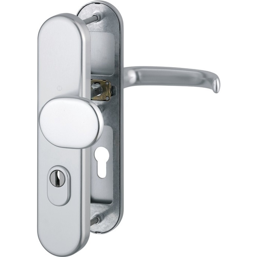 Produktabbildung: HOPPE Schutzgarnitur San Francisco 86G/3332ZA/3310/1301, 72 mm, Aluminium F1, 42-47 mm