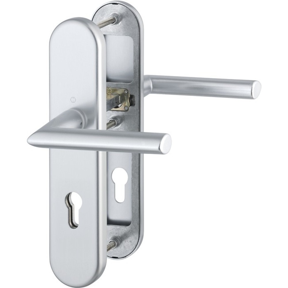 Produktabbildung: HOPPE Schutzgarnitur Stockholm 1140/3331/3410, 72 mm, Aluminium F1, 42-47 mm