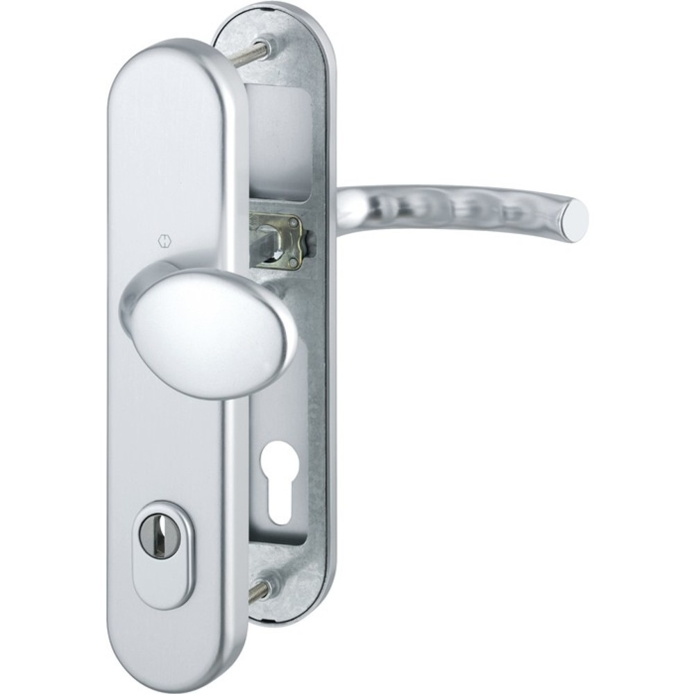 Produktabbildung: HOPPE Schutzgarnitur Tôkyô 76G/3332ZA/3410/1710, 92 mm, Aluminium F1, 66-71 mm