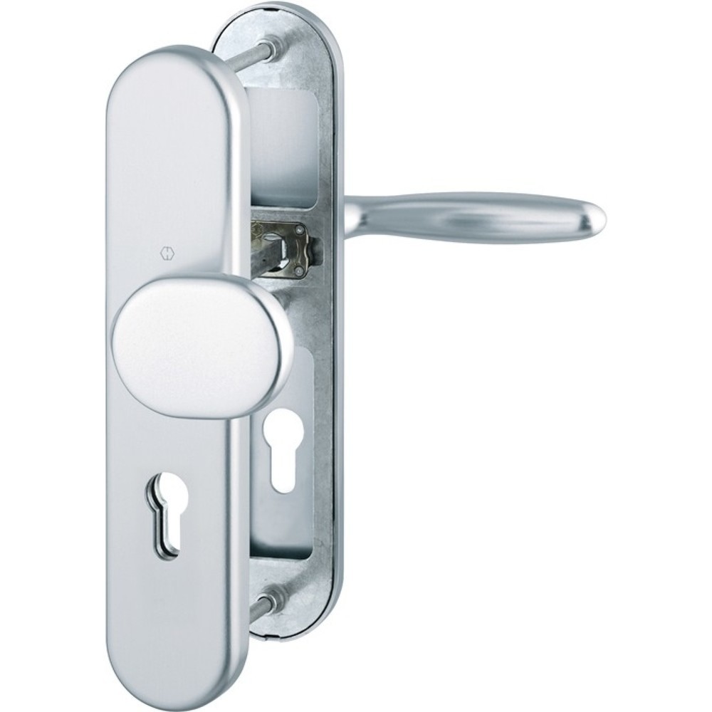 Produktabbildung: HOPPE Schutzgarnitur Verona 86G/3331/3310/1510, 72 mm, Aluminium F1, 42-47 mm