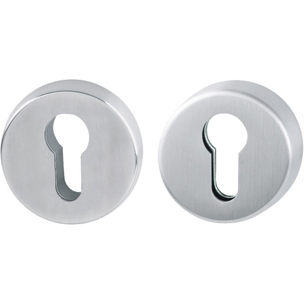 Produktabbildung: HOPPE Schutzrosettenpaar E42ZNSB/42HS, rund ohne Zylinderabdeckung, Edelstahl F69, Stärke 15 mm