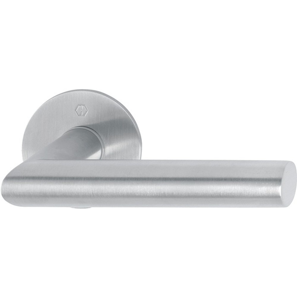 Produktabbildung: HOPPE Türdrückerpaar Amsterdam E1400Z/849N, mit Drückerrosetten, Edelstahl F69, Vierkantstift 8 mm