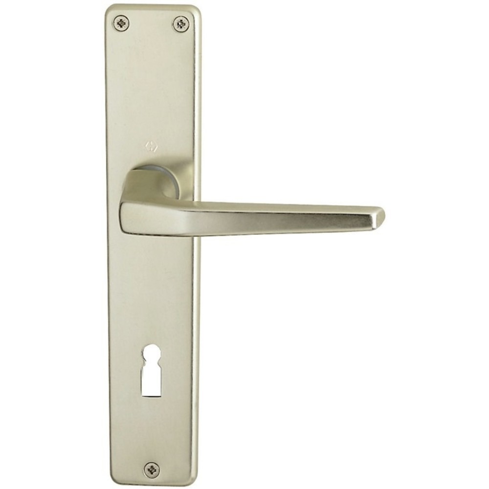 Produktabbildung: HOPPE Türdrückerpaar Frankfurt 117L, ohne Rosetten, Aluminium F2, Vierkantstift 8 mm