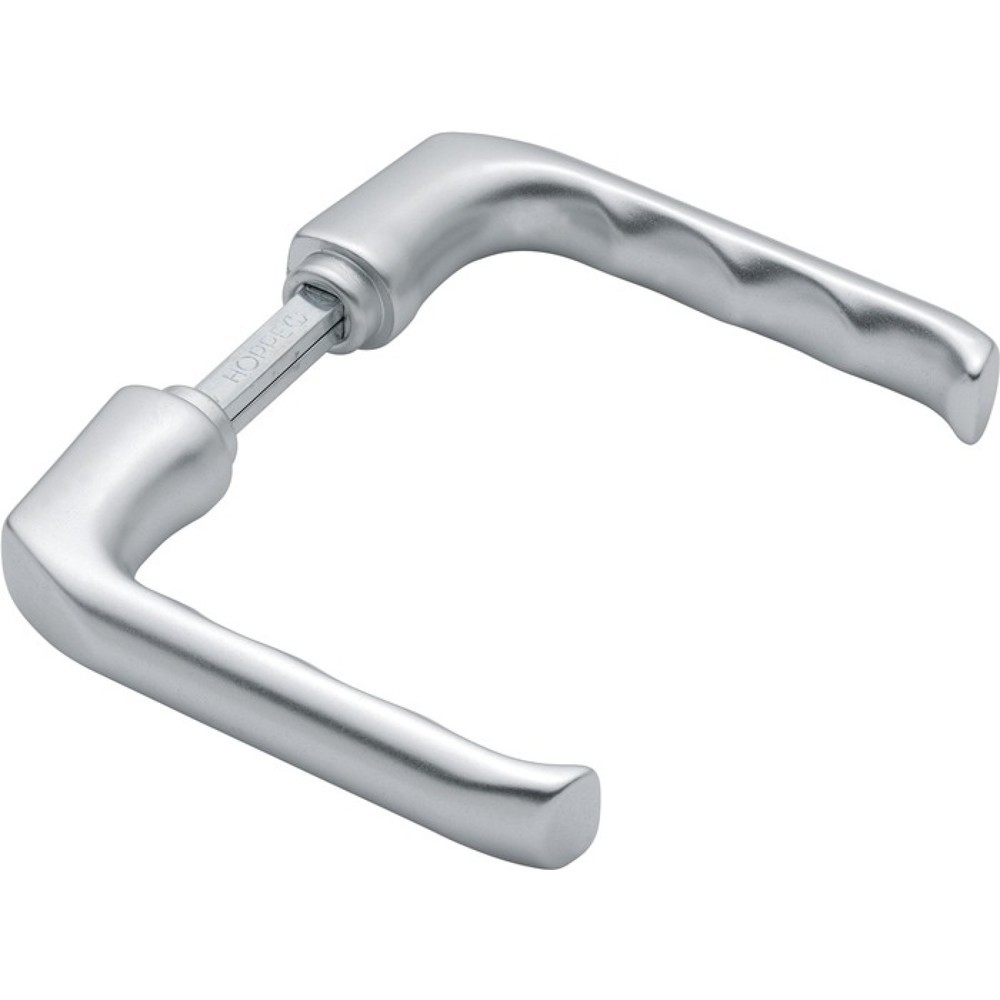 Produktabbildung: HOPPE Türdrückerpaar London 113, ohne Rosetten, Aluminium F1, Vierkantstift 8 mm
