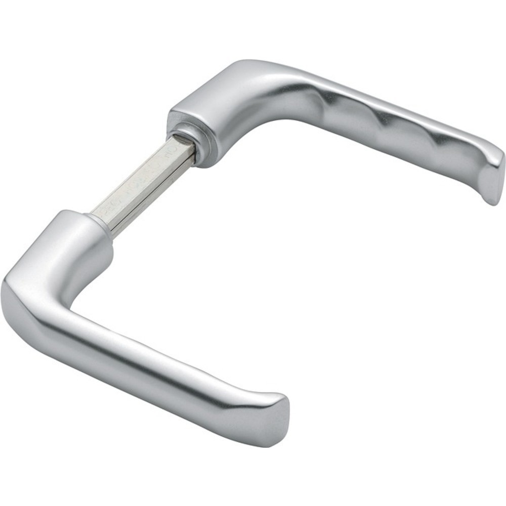 Produktabbildung: HOPPE Türdrückerpaar London 113 H, ohne Rosetten, Aluminium F1, Vierkantstift 10 mm