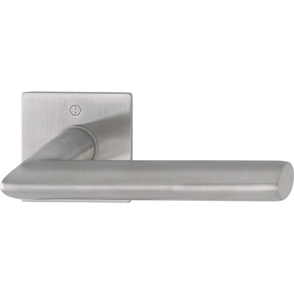 Produktabbildung: HOPPE Türdrückerpaar Stockholm E1140Z/848N, mit Drückerrosetten, Edelstahl F69, Vierkantstift 8 mm