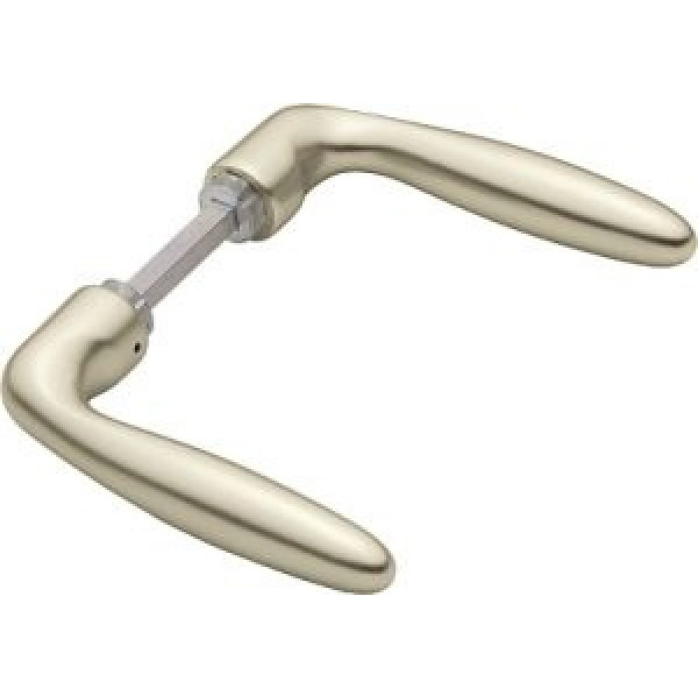 Produktabbildung: HOPPE Türdrückerpaar Verona 1510, ohne Rosetten, Aluminium F2, Vierkantstift 8 mm