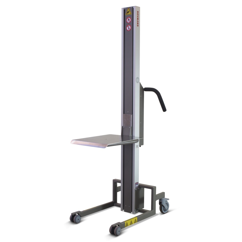 HOVMAND Hebelift mit Edelstahl-Plattform, Hubbereich 100-1.310 mm, TK 80 kg Produktabbildung Nr. 1: HOVMAND Hebelift mit Edelstahl-Plattform, Hubbereich 100-1.310 mm, TK 80 kg