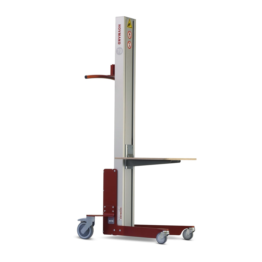 Produktabbildung Nr. 1: HOVMAND Hebelift mit Holz-Plattform, Hubbereich 115-1.354 mm, TK 70 kg
