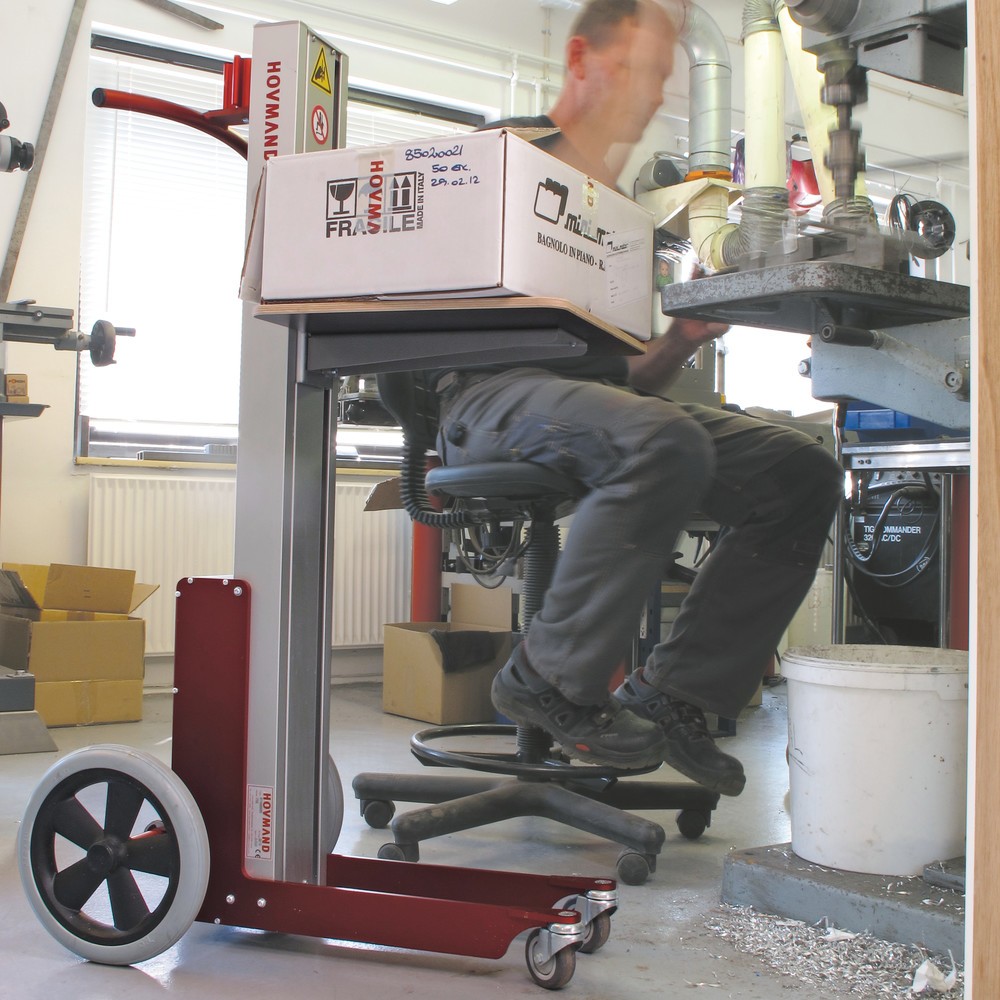 Produktabbildung Nr. 3: HOVMAND Hebelift mit Holz-Plattform, Hubbereich 115-1.062 mm, TK 70 kg