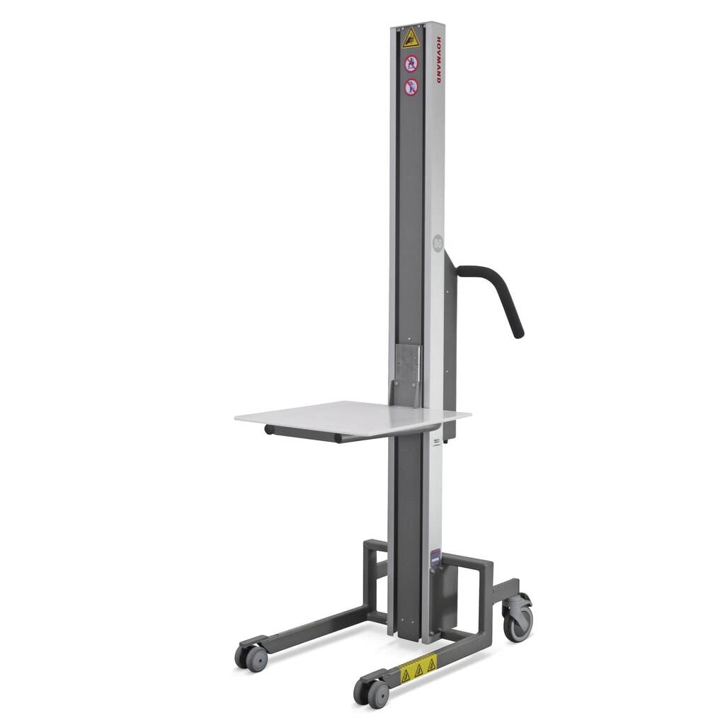 HOVMAND Hebelift mit Kunststoff-Plattform, Hubbereich 110-1.320 mm, TK 80 kg Produktabbildung Nr. 1: HOVMAND Hebelift mit Kunststoff-Plattform, Hubbereich 110-1.320 mm, TK 80 kg