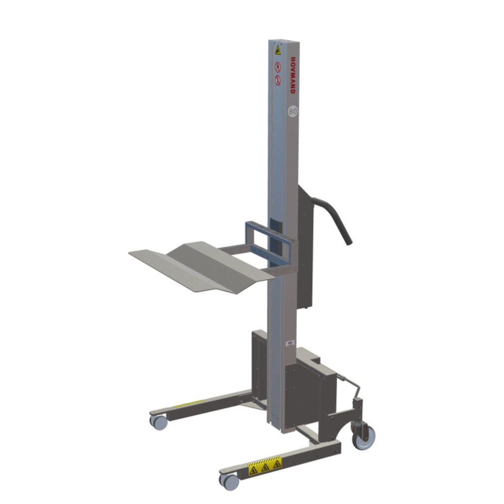 Produktabbildung Nr. 1: HOVMAND Hebelift mit Wave Plattform für Rollen bis 50 kg, Hubhöhe 1.242 mm, TK 80 kg