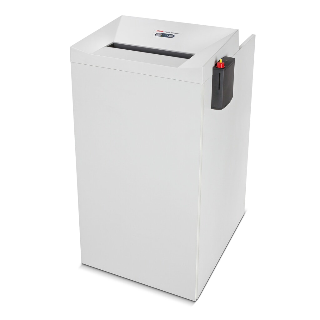 HSM® Groß-Aktenvernichter Pure 740 max, Volumen 240 l, Partikelschnitt 4,5 x 30 mm Produktabbildung: HSM® Groß-Aktenvernichter Pure 740 max, Volumen 240 l, Partikelschnitt 4,5 x 30 mm