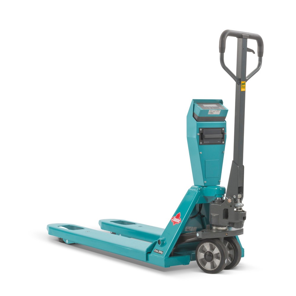 Produktabbildung: Hubwagen mit Waage Ameise® PTM 2.0 Scale mit Präzisionswaage, Tragfähigkeit 2.000 kg