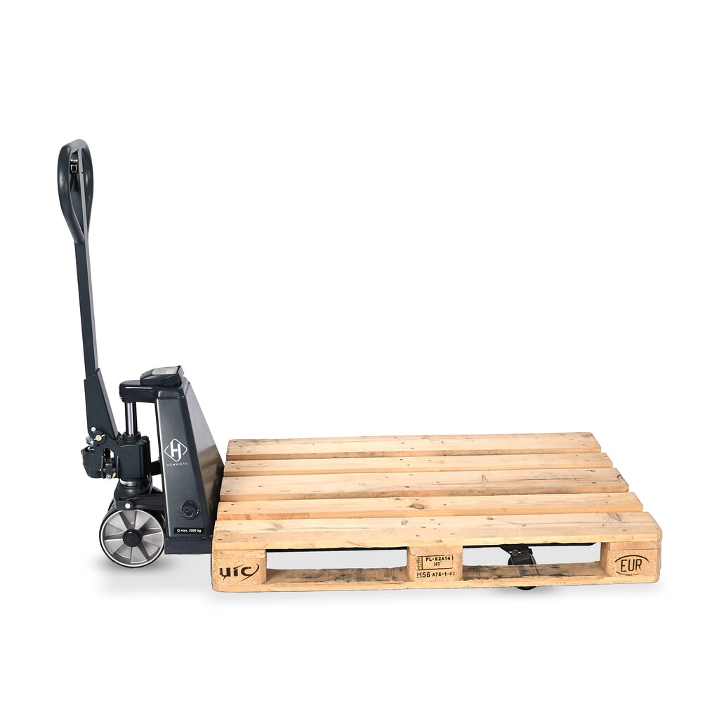 Hubwagen mit Waage HEMMDAL PTM 2.0 Scale, Tragfähigkeit 2000 kg, 5-kg-Schritte, Einfach-Gabelrollen Produktabbildung Nr. 4: Hubwagen mit Waage HEMMDAL PTM 2.0 Scale, Tragfähigkeit 2000 kg, 5-kg-Schritte, Einfach-Gabelrollen