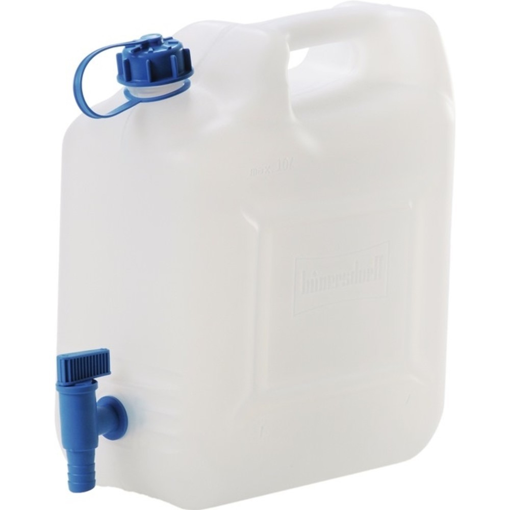 Produktabbildung: HÜNERSDORFF Wasserkanister, H332xB334xT160mm, 12 l HD-PE