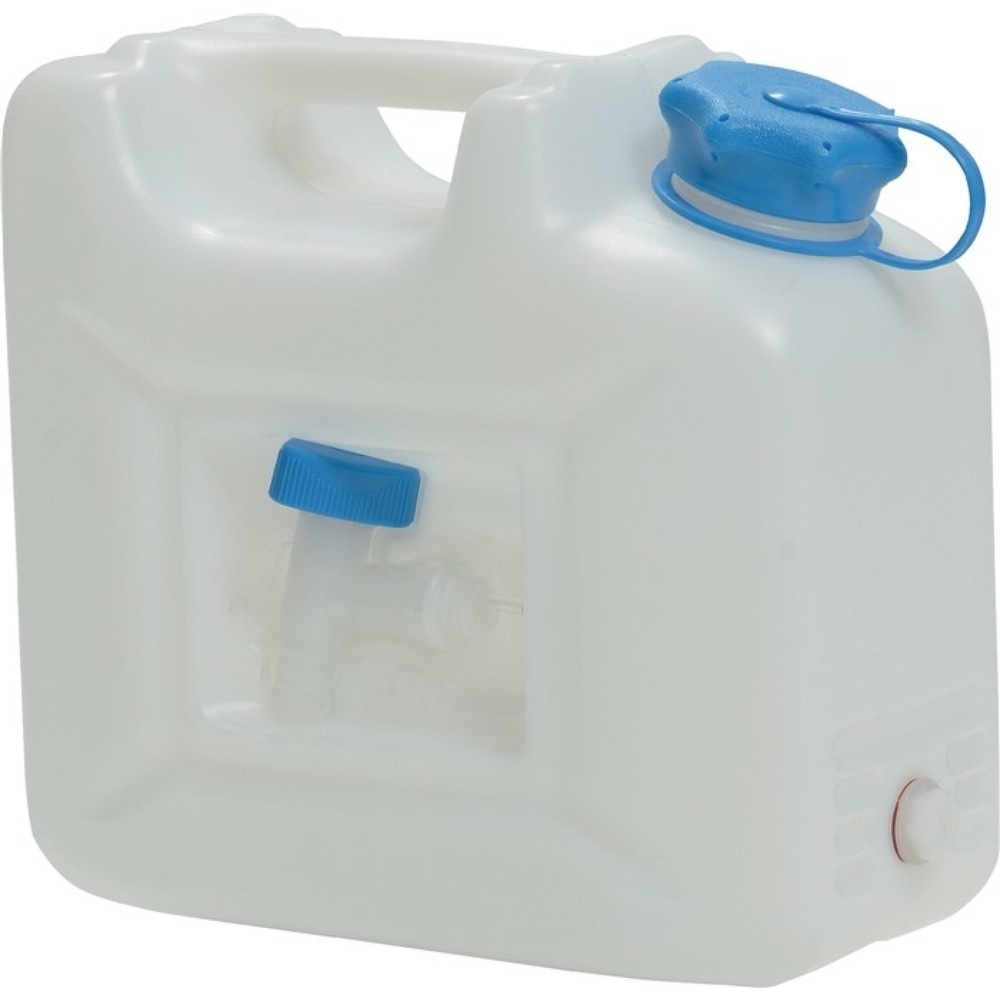 Produktabbildung: HÜNERSDORFF Wasserkanister 22l HD-PE stapelbar,m.Auslaufhahn H495xB350xT165mm