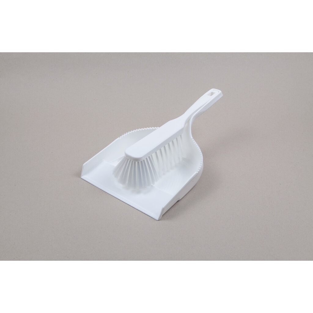 Hygiene-Kehrgarnitur, Kunststoff, Polyesterborsten 0.25, weich, transparent Produktabbildung: Hygiene-Kehrgarnitur, Kunststoff, Polyesterborsten 0.25, weich, transparent