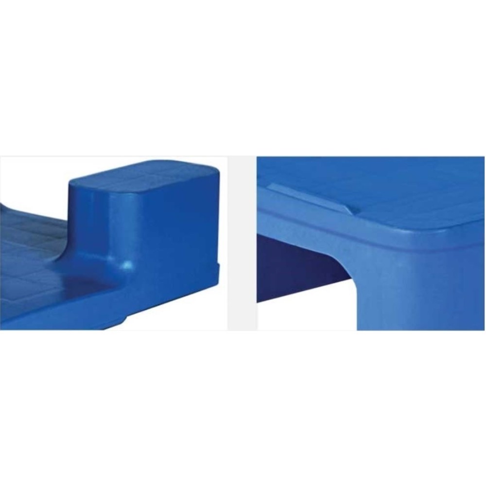 Produktabbildung Nr. 3: Hygiene-Kunststoff-Palette, statische Tragkraft 5.000 kg, LxB 1.200 x 800 mm, 9 Füße